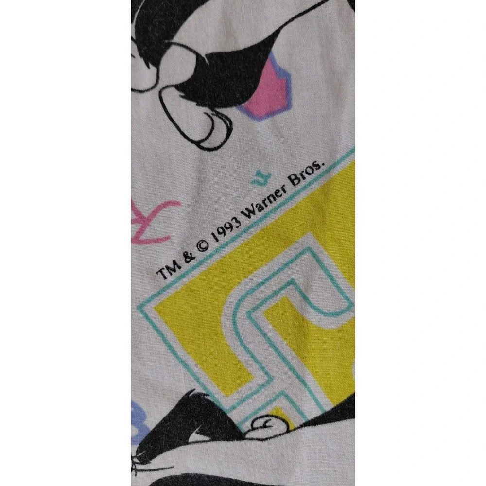 Y2K Vintage Gerber licensed Warner 90s Looney Tunes Mattress cover Crib Bedtime